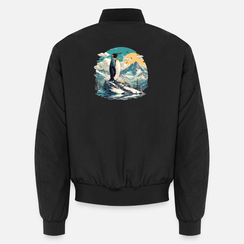 Penguins Penguin - Unisex Bomber Jacket - black