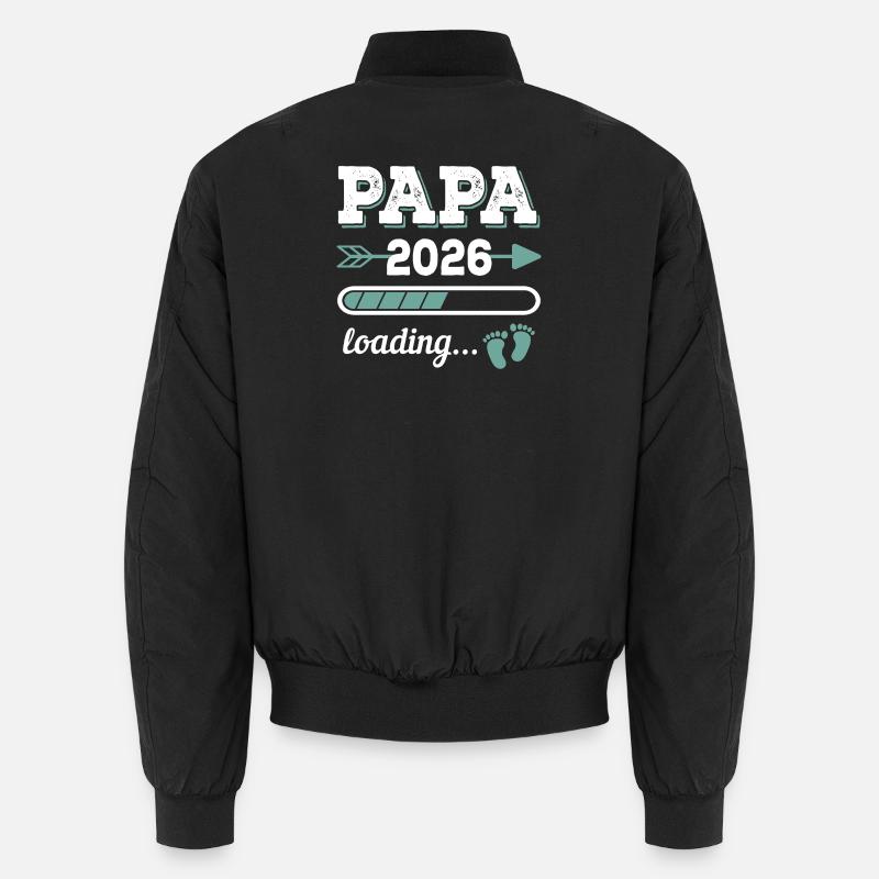 Dad 2026 Loading Father-to-be Gift Idea Unisex Bomber Jacket