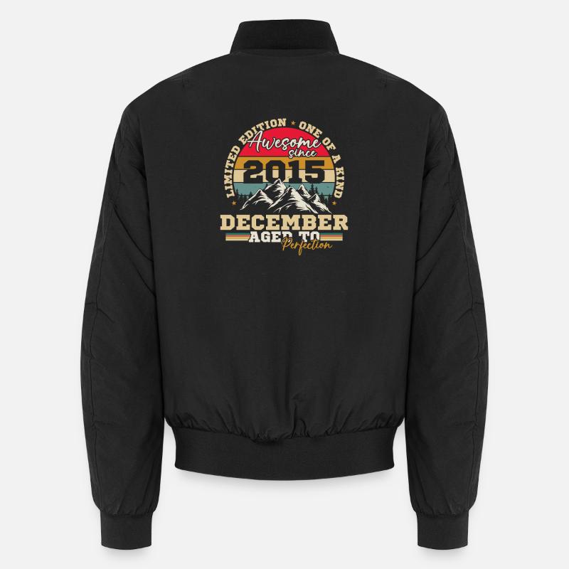 Dezember 2015 Vintage Geburtstagsgeschenk Unisex Bomberjacke