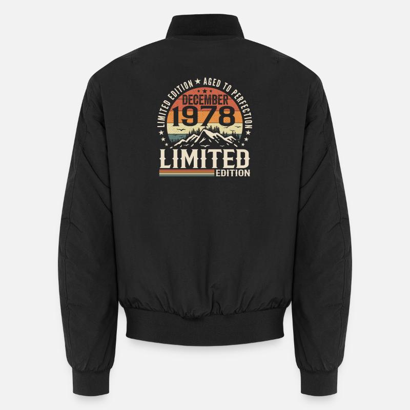 December 1978 - Unisex Bomber Jacket - black
