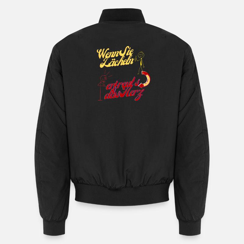 Wenn Sie lächeln  erfreut's das Herz Unisex Bomberjacke