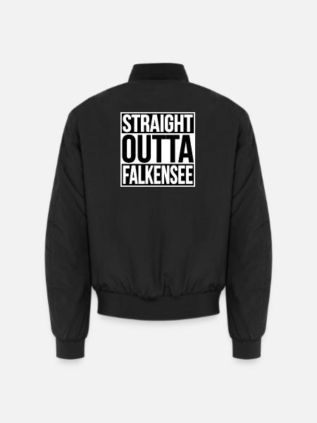 Straight Outta Falkensee - Unisex Bomber Jacket - black