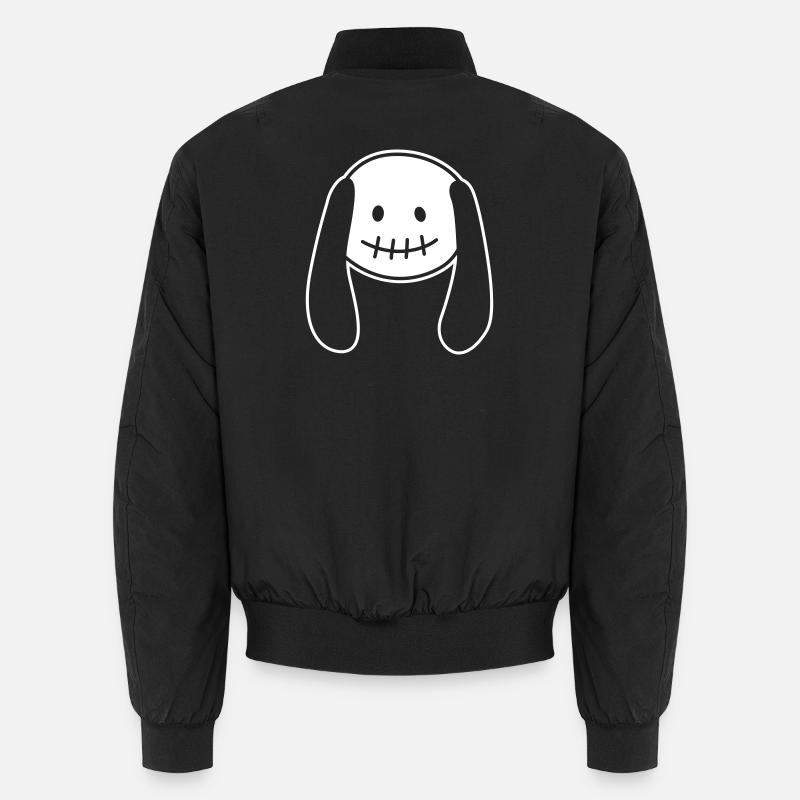 Zombie Doll – Cute & Creepy Combined - Unisex Bomber Jacket - black