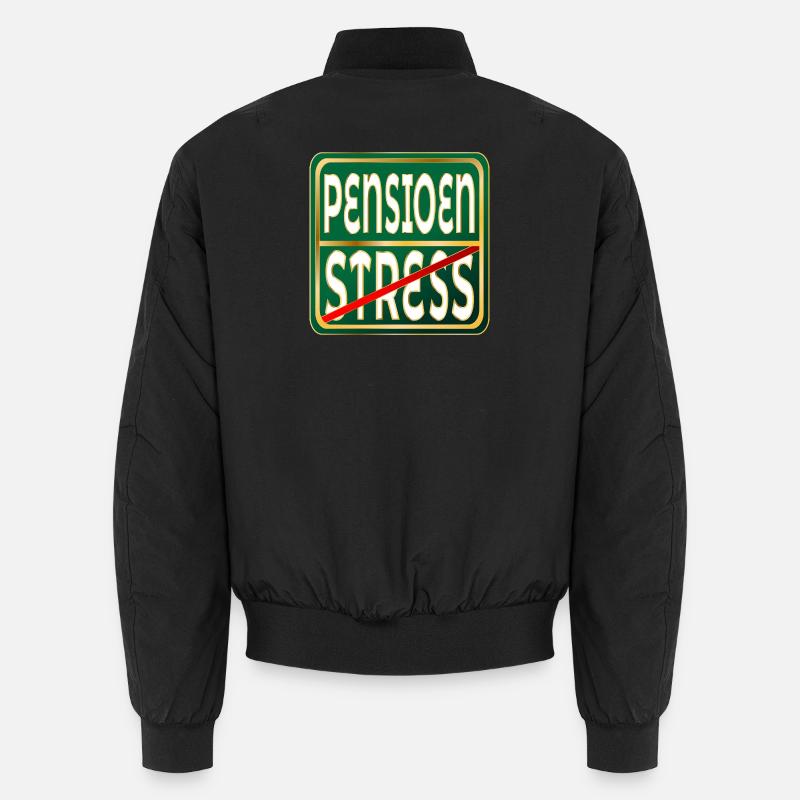 STRESSARBEIT IM RUHESTAND - Unisex Bomberjacke - Schwarz