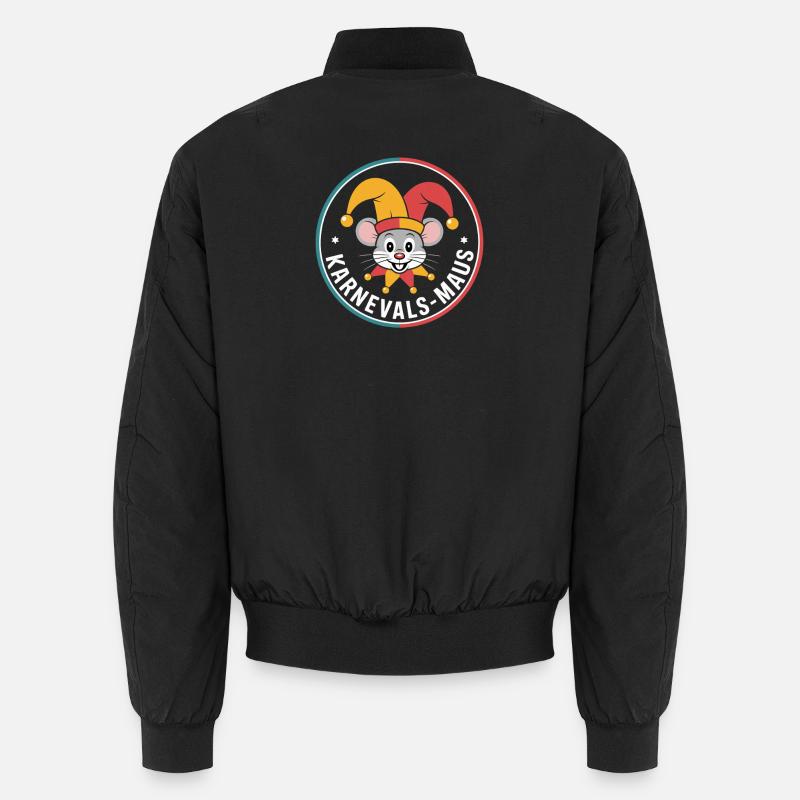 Karnevalsmaus Karneval Köln Kölner Karnevals Maus - Unisex Bomberjacke - Schwarz