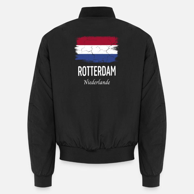 Rotterdam - Unisex Bomberjacke - Schwarz