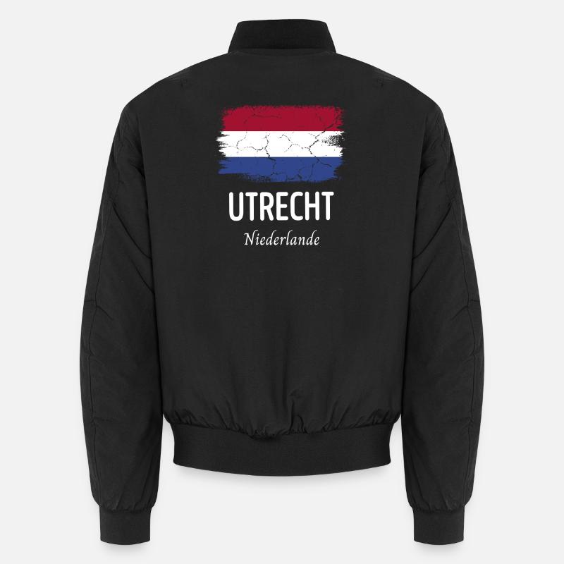 Utrecht - Unisex Bomber Jacket - black