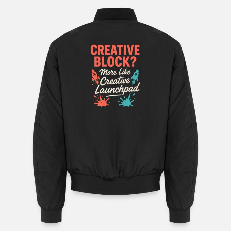 Creative Mindset, Artist Humor, More Chaos Unisex Bomber Jacket