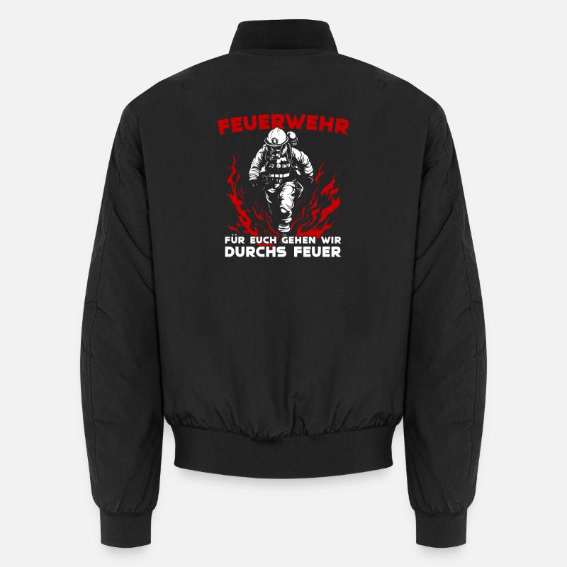 Fire brigade - we go through fire for you Unisex Bomber Jacket