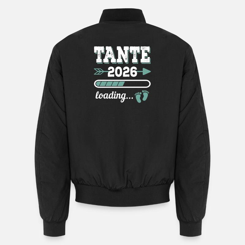 Aunt 2026 Loading Aunt-to-be Gift Idea Unisex Bomber Jacket