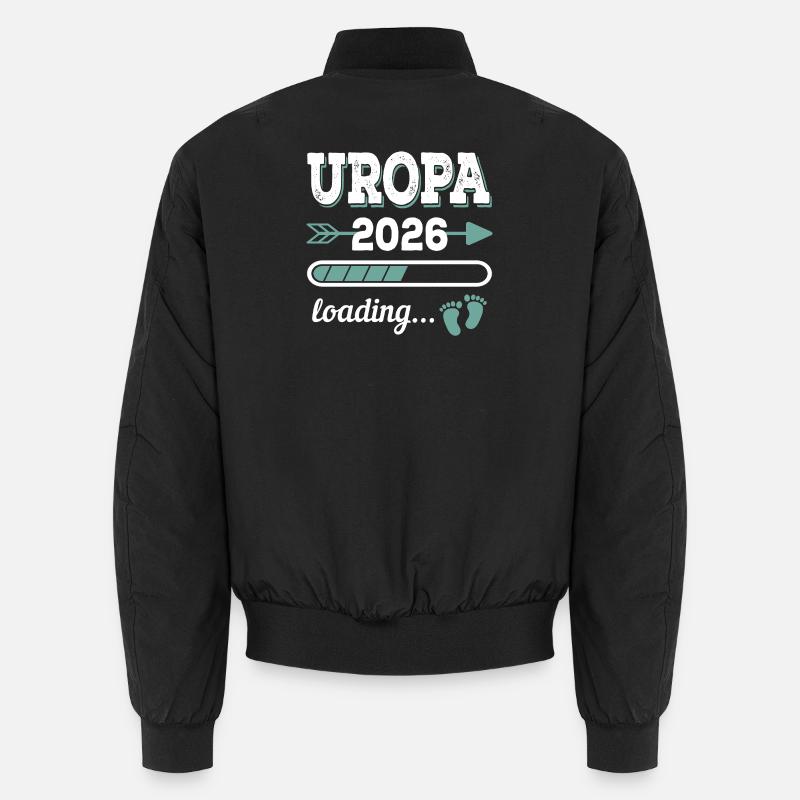 Uropa 2026 Loading Werdender Urgroßvater Geschenk Unisex Bomberjacke
