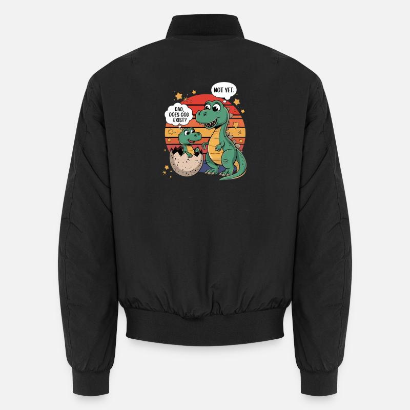 Dino Question God-Existence Unisex Bomber Jacket