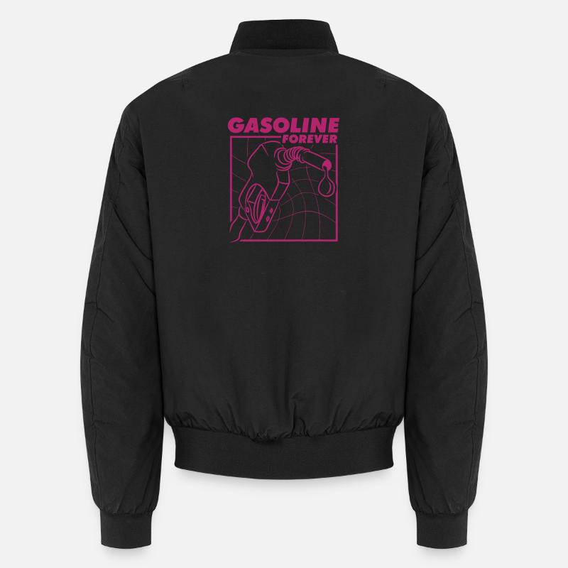 Gasoline Forever Klassisches Autofan Design Unisex Bomberjacke