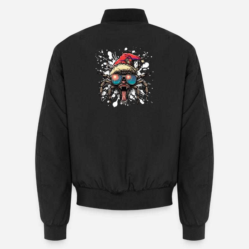 Tarentule Noël drôle - Bomber unisexe - noir