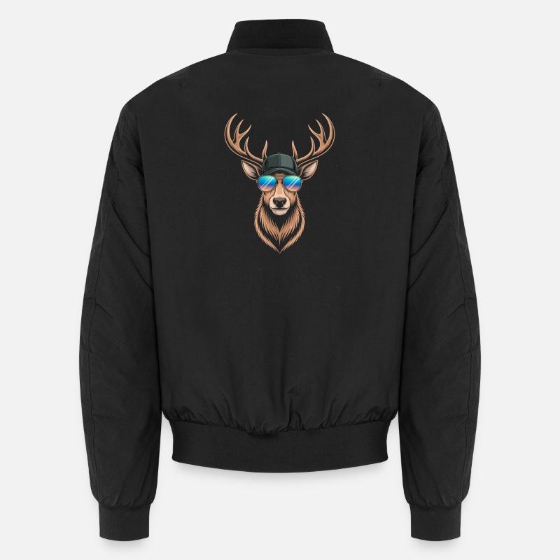 Hirsch mit Geweih  Unisex Bomberjacke