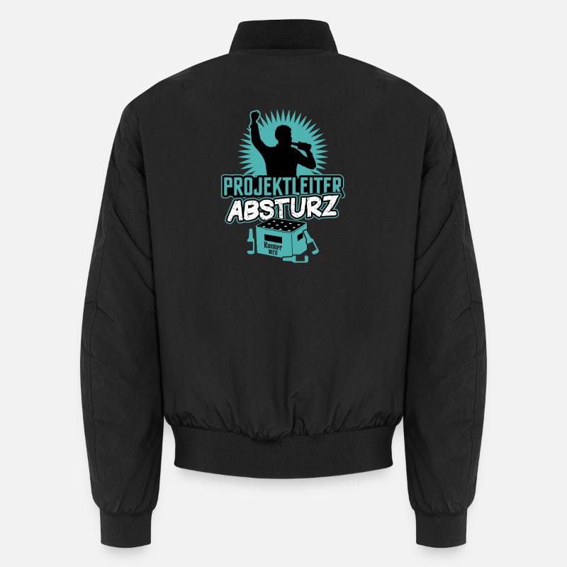 Project Manager Crash - Unisex Bomber Jacket - black