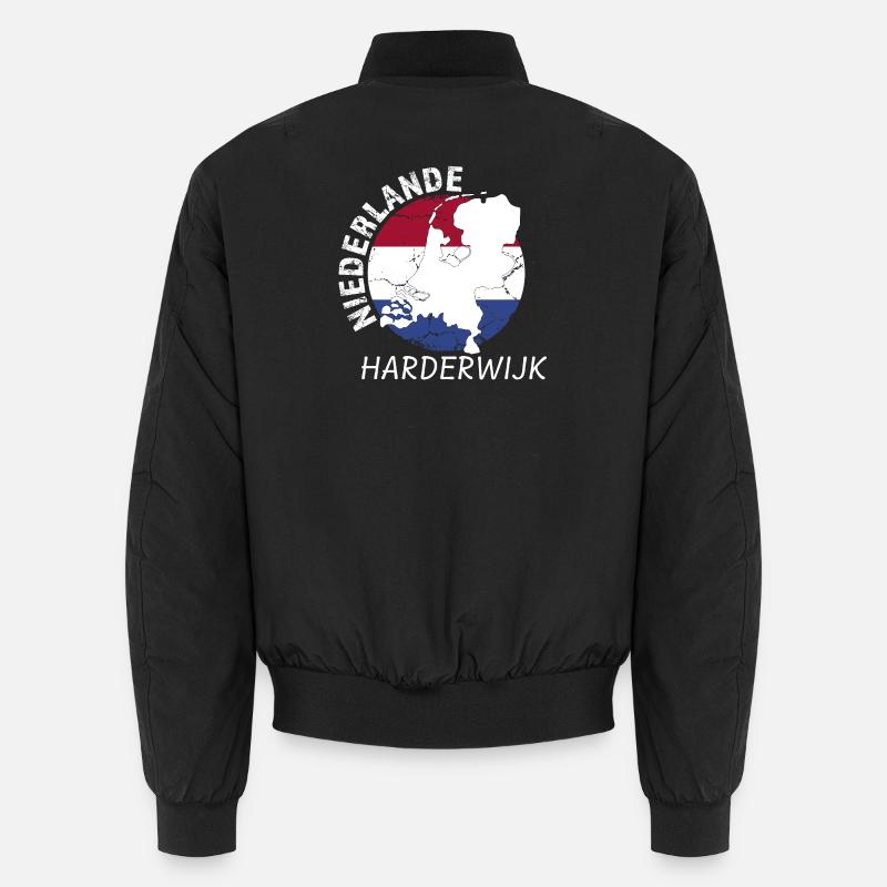 Harderwijk - Unisex Bomber Jacket - black