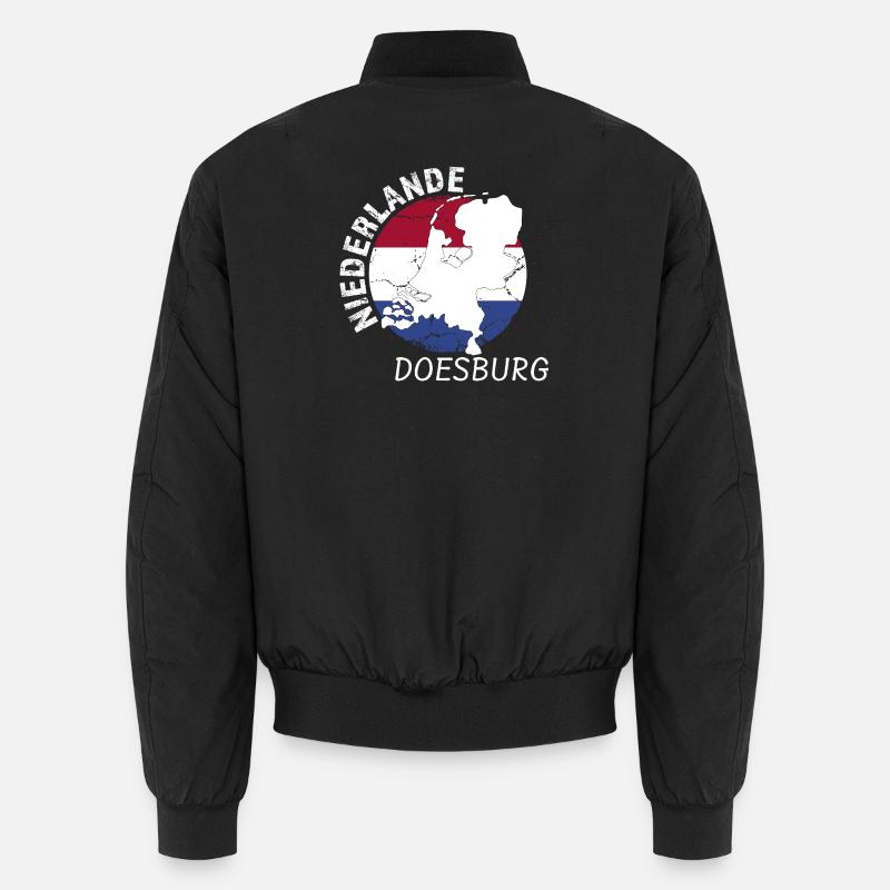 Doesburg - Unisex Bomberjacke - Schwarz