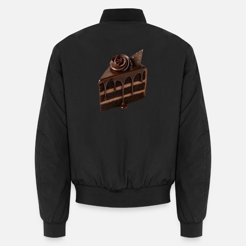Chocolate cake - Unisex Bomber Jacket - black
