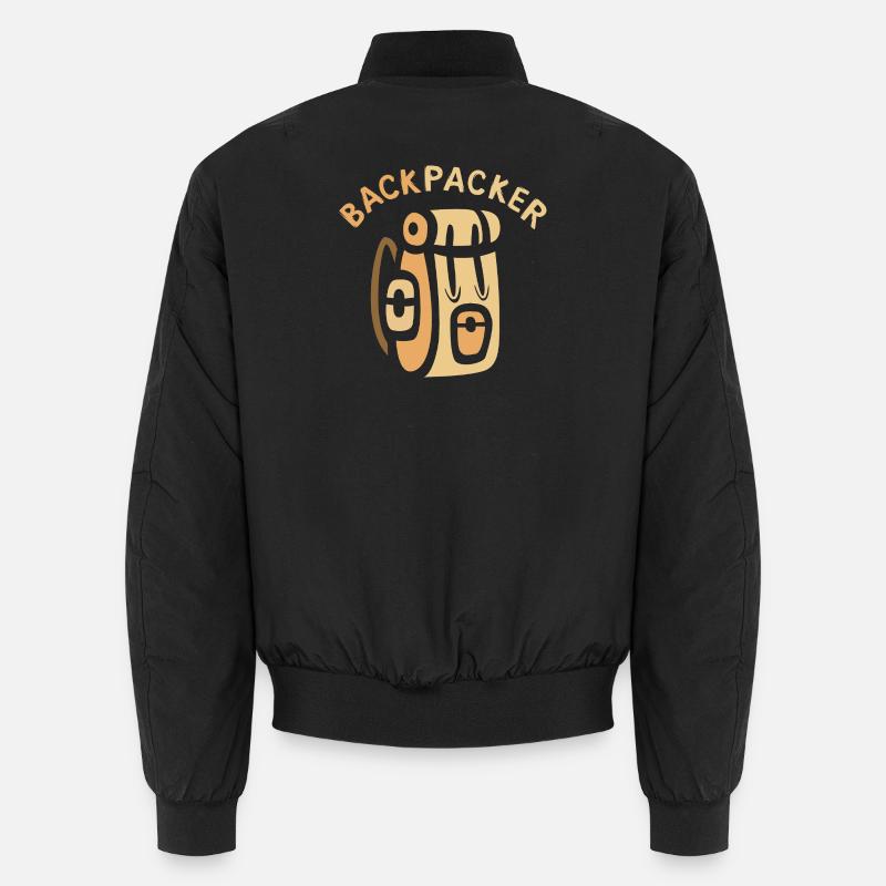 Backpacker Comic Sac à dos Design - Bomber unisexe - noir