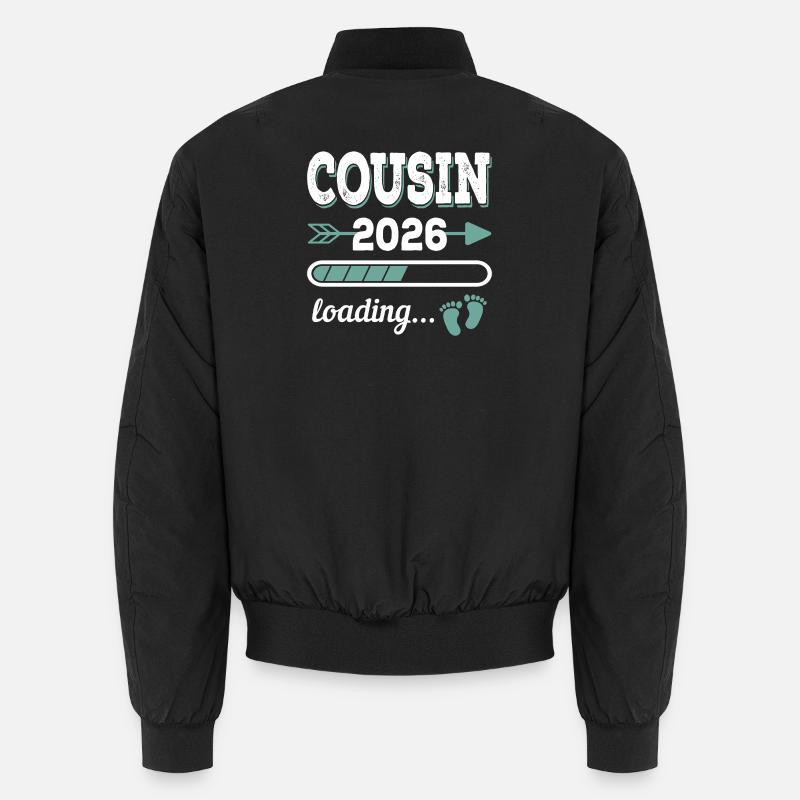 Cousin 2026 Loading Großer Cousin - Unisex Bomberjacke - Schwarz