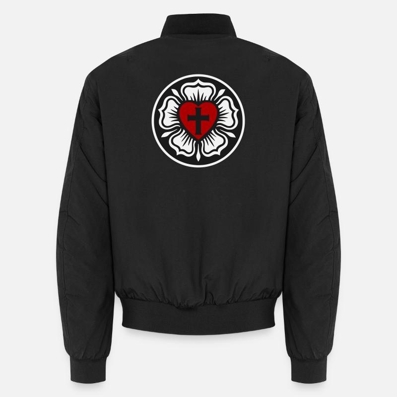 Rose luthérienne Bomber unisexe