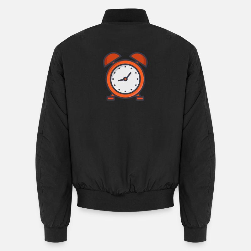 Alarm clock - Unisex Bomber Jacket - black