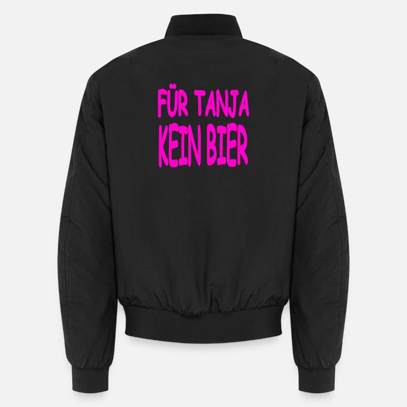 Bier - Unisex Bomberjacke - Schwarz
