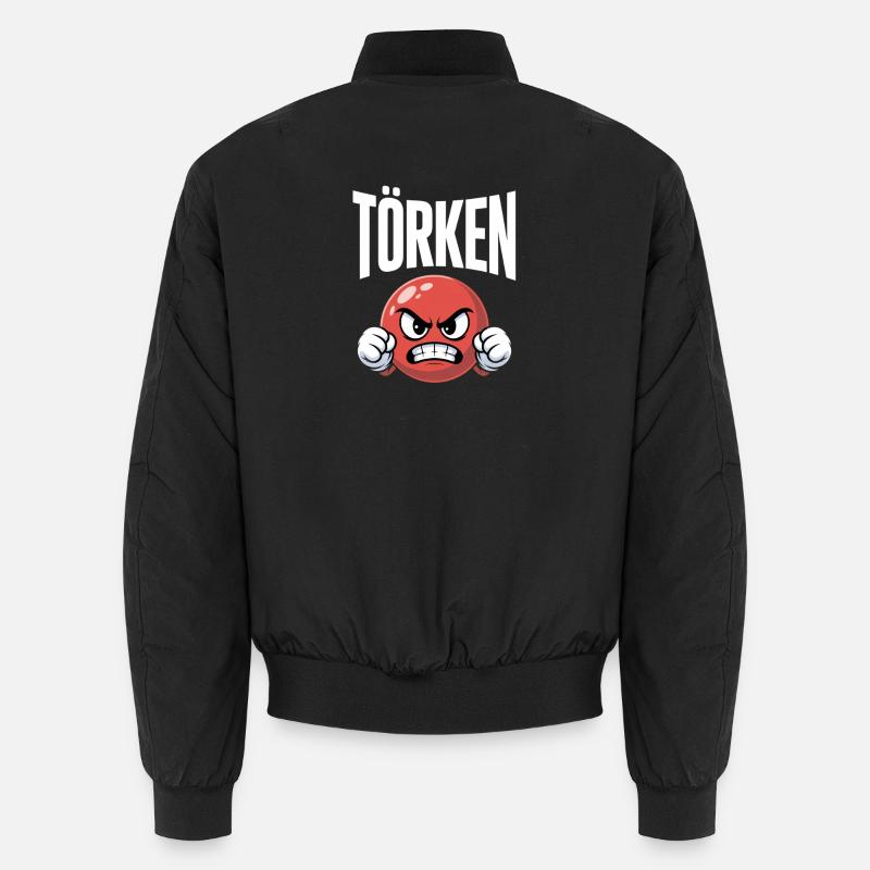 Drôle Dire Törken Dessin animé Drôle Dinde Mème Bomber unisexe