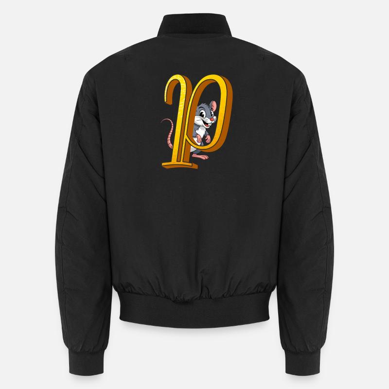 BUCHSTABE P - Unisex Bomberjacke - Schwarz
