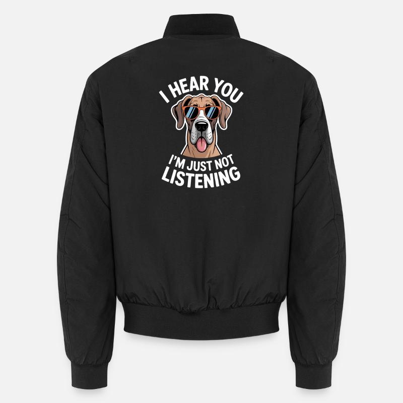 Great Dane Saying Funny Great Dane Gift Unisex Bomber Jacket