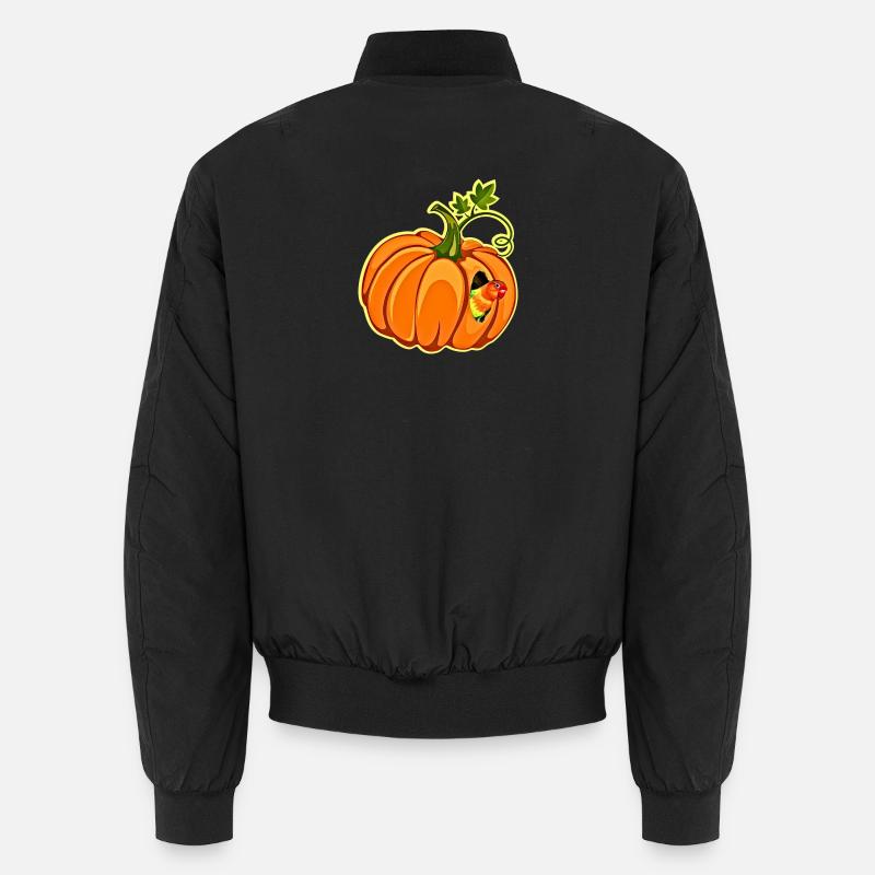 Pumpkin Parrot Whimsy Unisex Bomber Jacket
