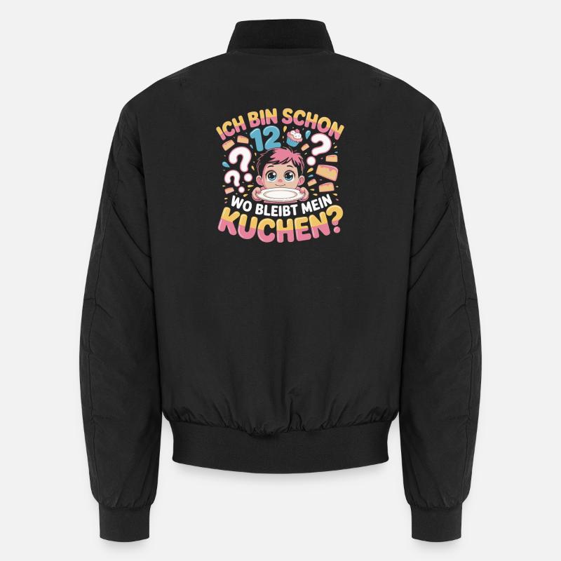 Déjà 12 Cake Question Cartoon Bomber unisexe