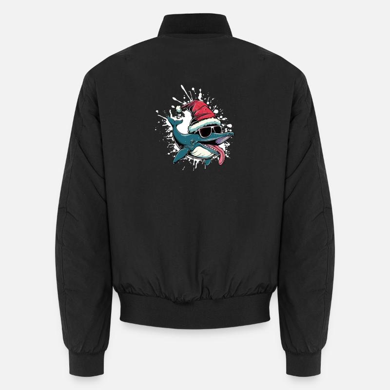 Baleine Noël Drôle Bomber unisexe