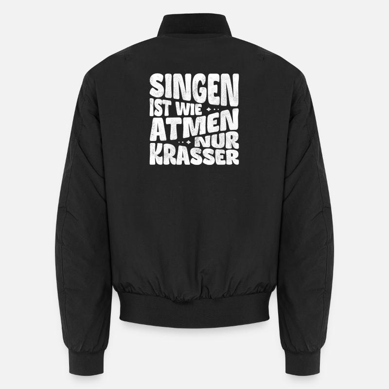 Chanter, c’est comme respirer, mais en plus fou ! Bomber unisexe