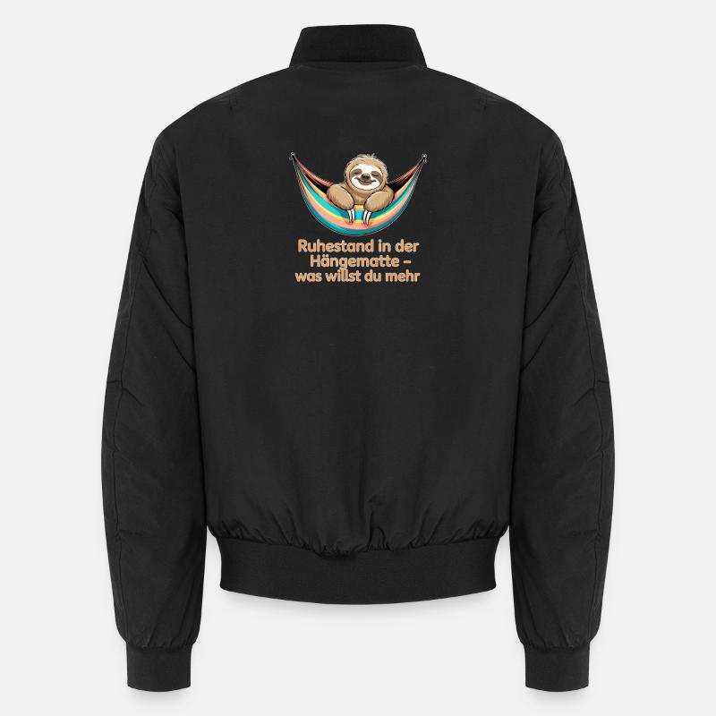 Ruhestand Hängematte – Lustiger Rentner Spruch Unisex Bomberjacke