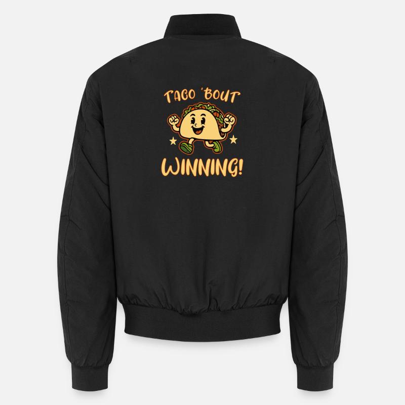 Taco Bout gewinnt - Unisex Bomberjacke - Schwarz
