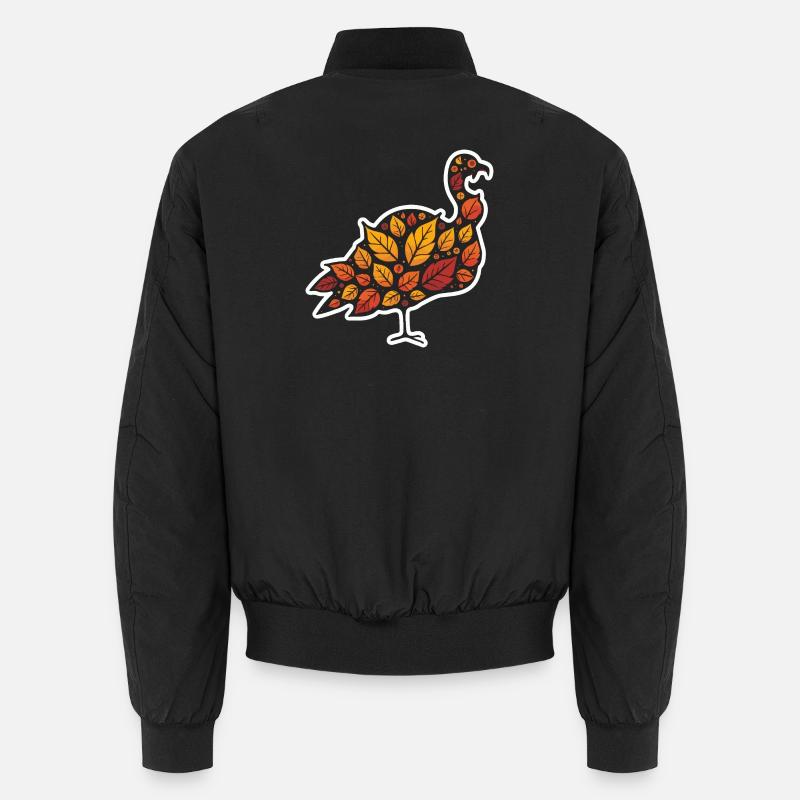 Feuille d’automne Turquie Bomber unisexe
