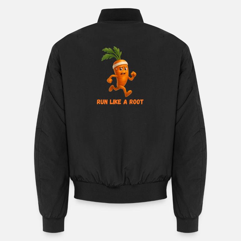 Run like a carrot Unisex Bomber Jacket