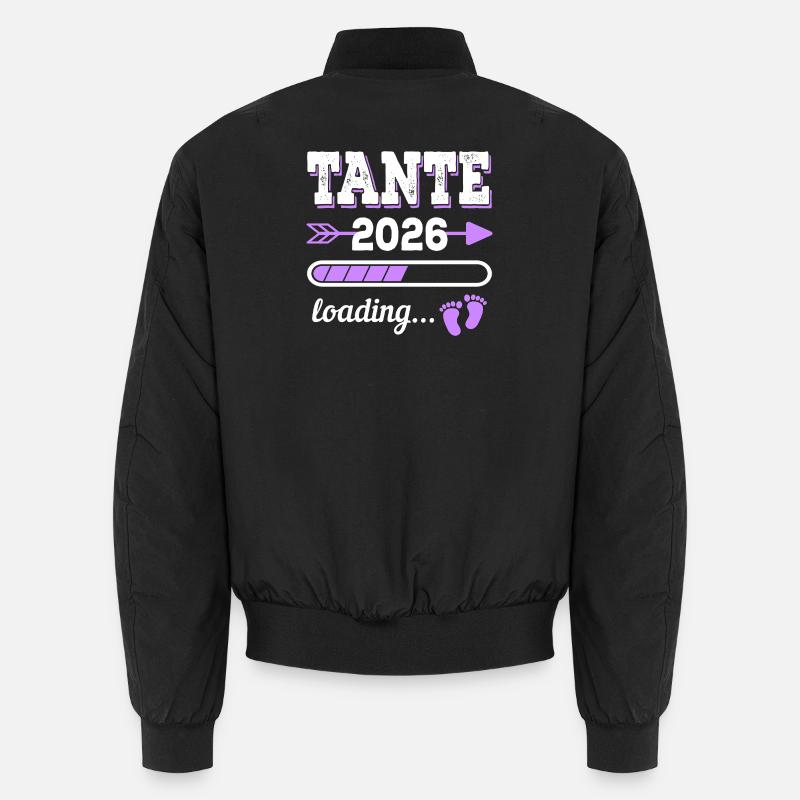 Tante 2026 Loading Schwangerschaft Geschenkidee Unisex Bomberjacke