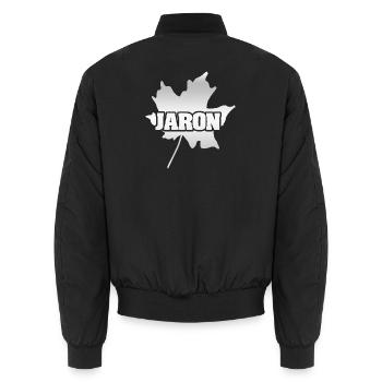 Jaron Jaron - Unisex Bomber Jacket - black - Back - AI Model Male 185 light (185cm)