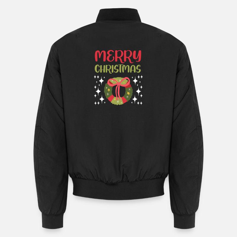 Merry Christmas - Unisex Bomber Jacket - black