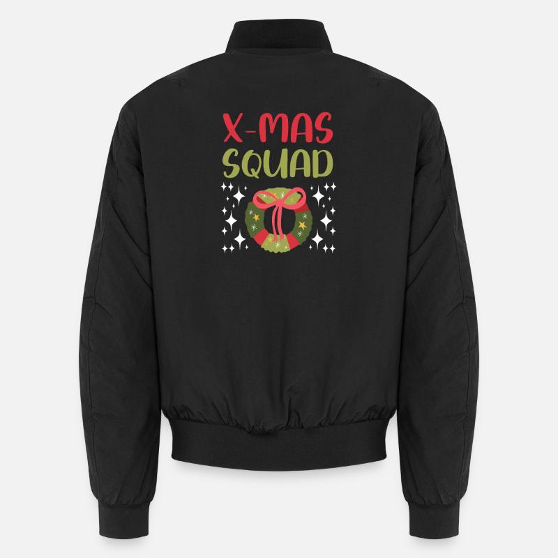 X-Mas Squad - Unisex Bomberjacke - Schwarz