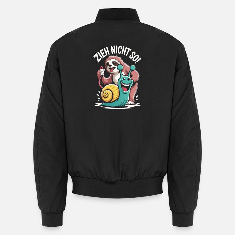 Don't Pull So Sloth Humor Unisex Bomber Jacket