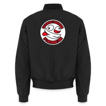 You Wouldn't Understand It's An Inside Joke Spruch - Unisex Bomberjacke - Schwarz - Hinten - AI Model Male 185 light (185cm)
