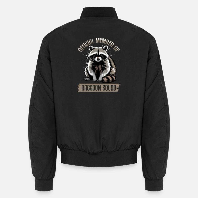 Drôle de raton laveur - Bomber unisexe - noir
