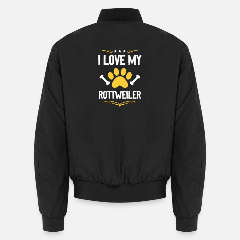 J’adore mon Rottweiler Bomber unisexe