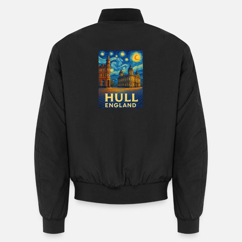 Hull, Angleterre - Bomber unisexe - noir
