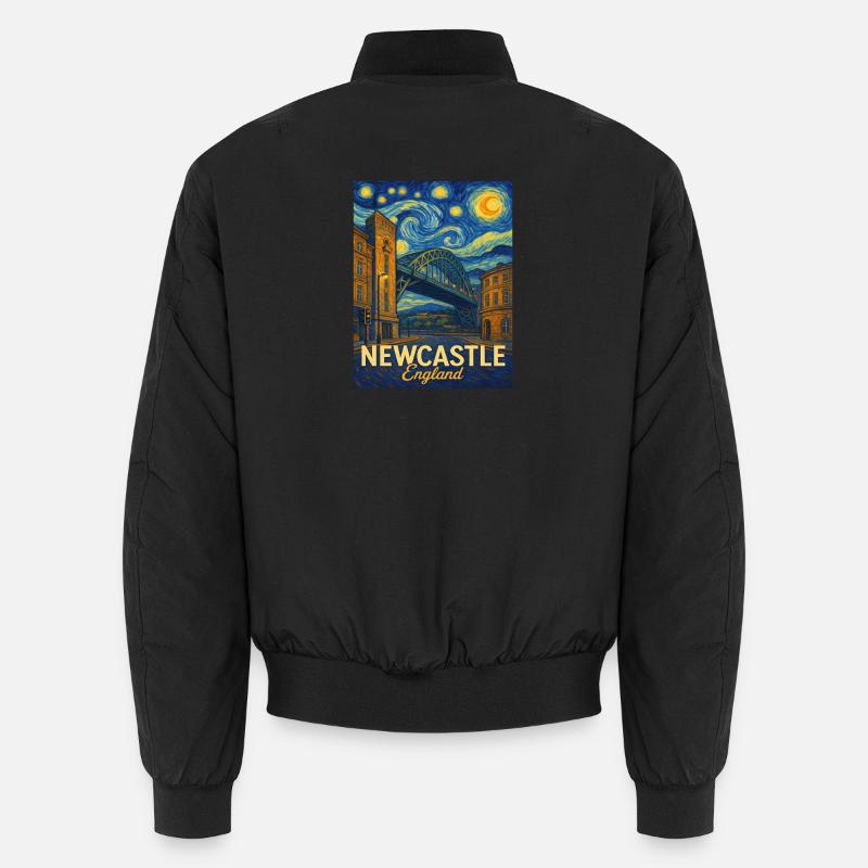 Newcastle England - Unisex Bomberjacke - Schwarz