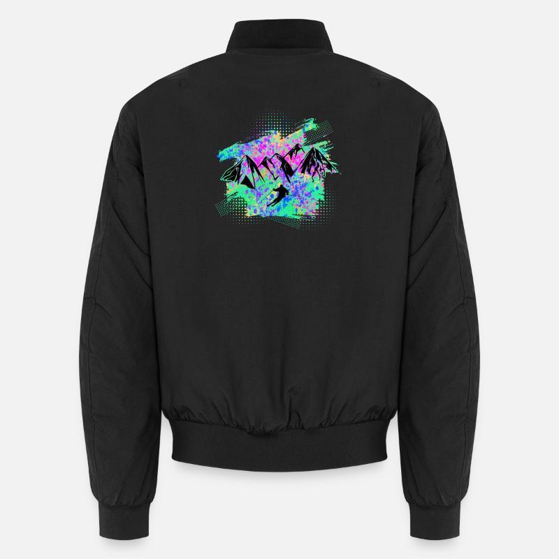 skifahren - Unisex Bomberjacke - Schwarz